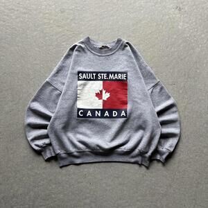 Vintage 90s Sault Ste. Marie Canada Graphic Crewneck